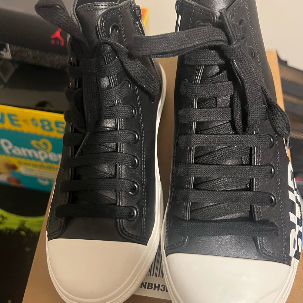 Burberry Black and White Kids Shoes